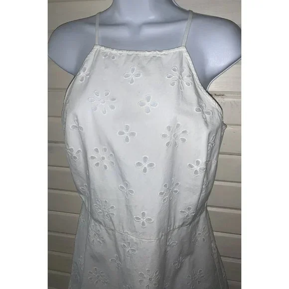 LOFT | Dresses | Ann Taylor Loft Sz See Meas White Eyelet Halter Dress 29 Euc | Poshmark LOFT | Dresses | Ann Taylor Loft Sz See Meas White Eyelet Halter Dress 29 Euc | Poshmark